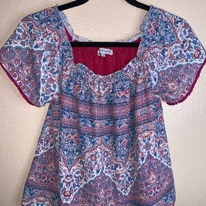 Heartloom Multicolor Patterned Blouse